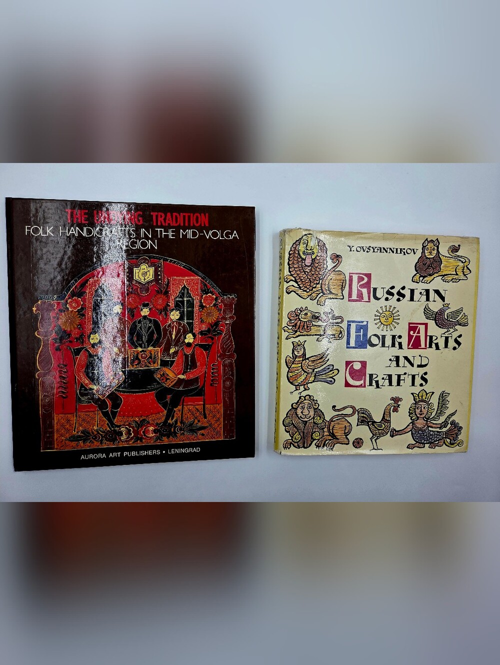 ​Vintage Russian Folk Art Books Bundle - Set of 2 Vintage